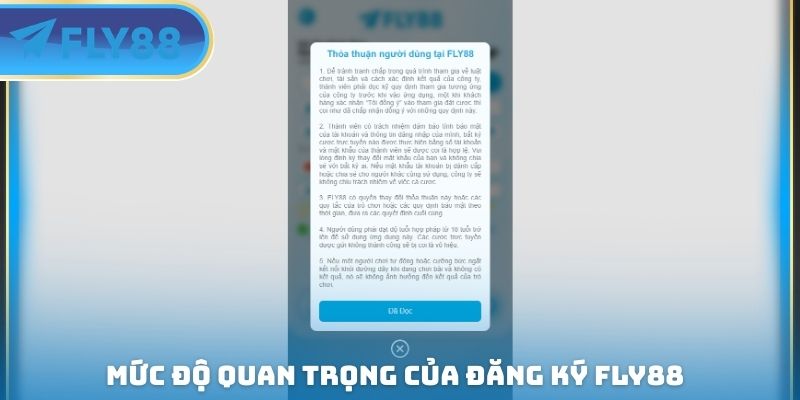 mức độ quan trọng của đăng ký fly88