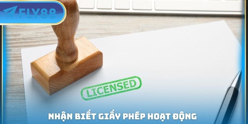 nhận biết giấy phép hoạt động